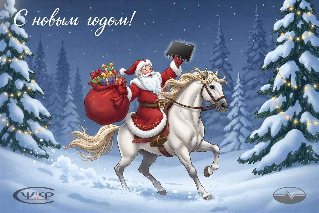 Новогодняя поздравительная открытка от НШДЛ и Поликониус